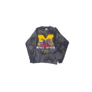 Vintage Acid Wash Michigan Rose Bowl 1993 Hoodie, Adult Mens M (fits like S/M)